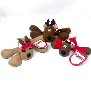 Vintage Rodney and Friends Reindeer Plush Rhonda Randy Lot of 3 Hallmark